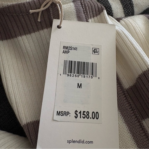 Splendid Kia Striped Tank Sleeveless Maxi Dress Taupe NWT Size Medium MSRP $158 - Picture 9 of 13